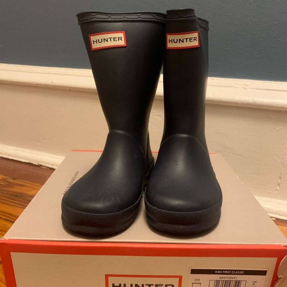 Hunter toddler rain boots - navy